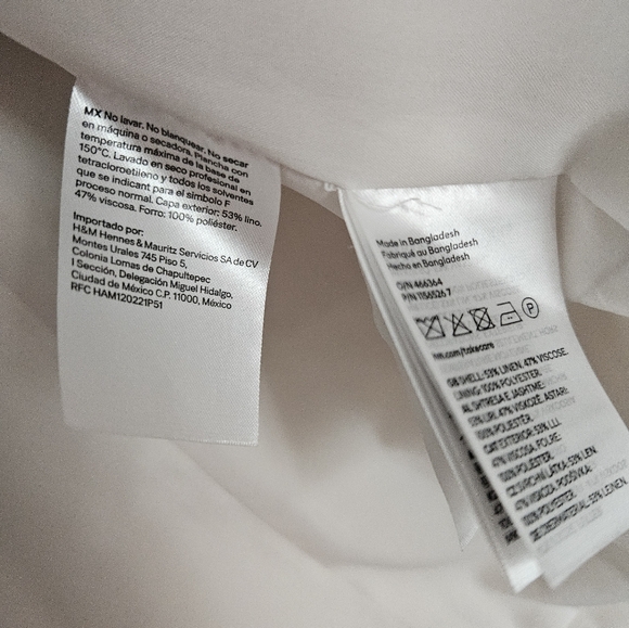 NWT H&M Linen Blazer-S - Picture 6 of 8